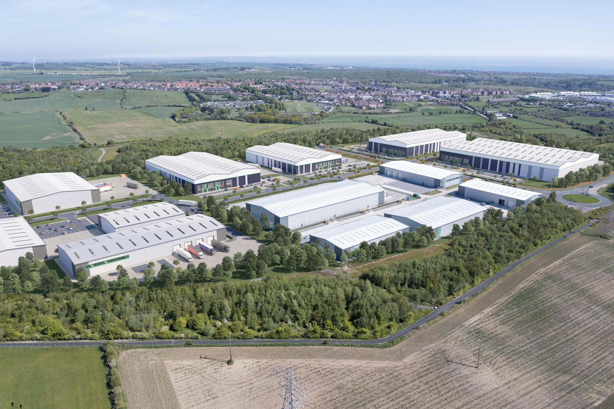 CGI of the second phase of Jade Business Park