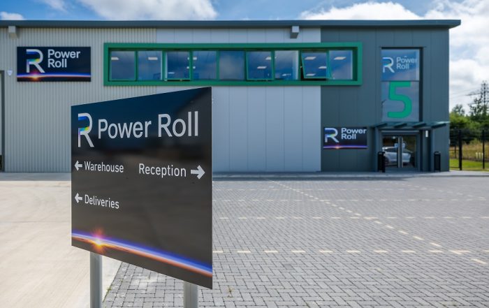General view of the new premises of Power Roll on Jade Business Park, Seaham.